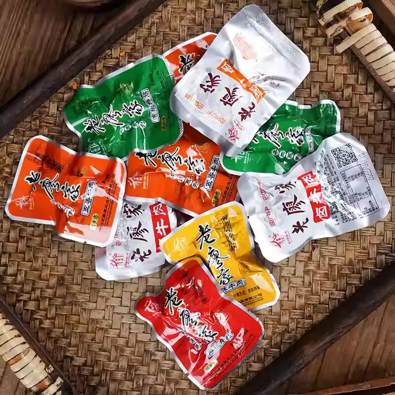 Factory Price Assorted Beef Jerky Snack Six Flavored Dried Meat in Bag Packaging Chinese Style Beef Snack Food
