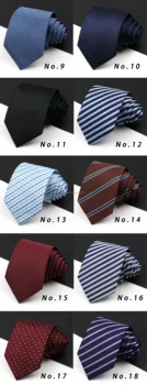 Cravate Noire Rayures Grises - 100% Polyester, Neuve étiquetée, Longueur Standard