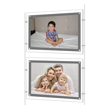 Super clear acrylic LED window display, frameless movie poster light box