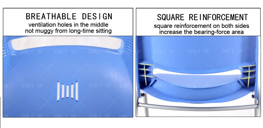 Wholesale Training Chair For Company Stackable And Breathable Metal Frame Student Chair For Tutoring And Meeting Conference Room