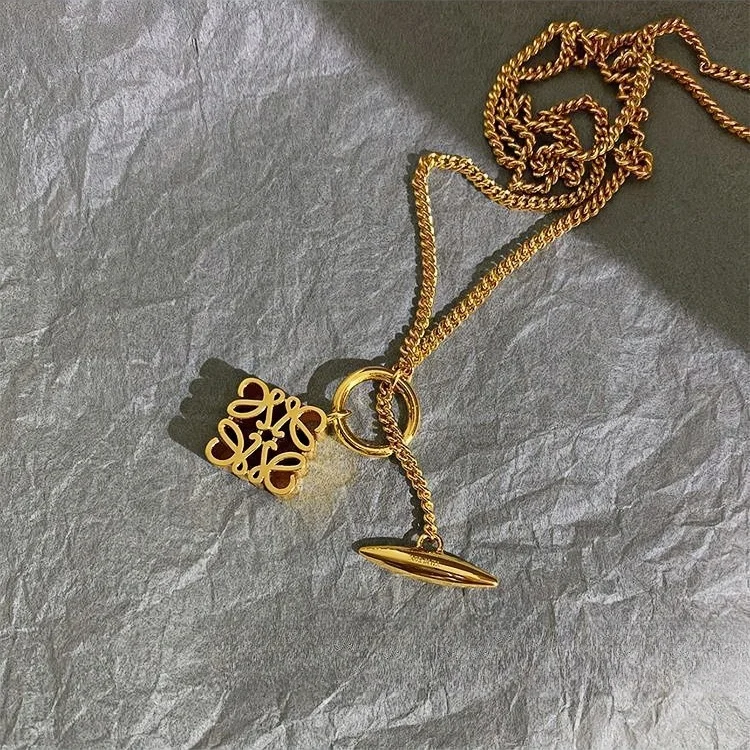 High-End Luxury Gold Necklace Jewelry Accessories for Teenage Christmas Gift Personalized Jewelry Designs Long Chain Necklaces