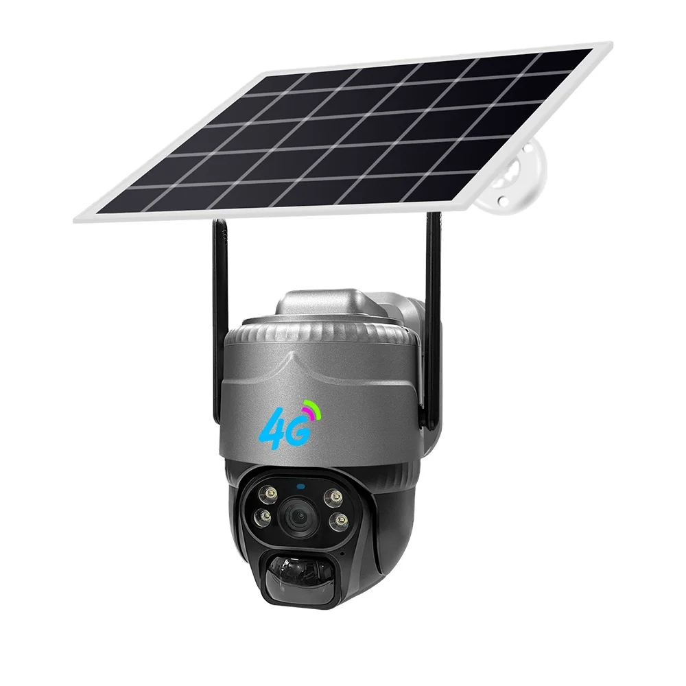 Network Camera Security Camera Smart Solar Power Energy Saving Led Street Light Outdoor Solar Light With CCTV Camera 4g