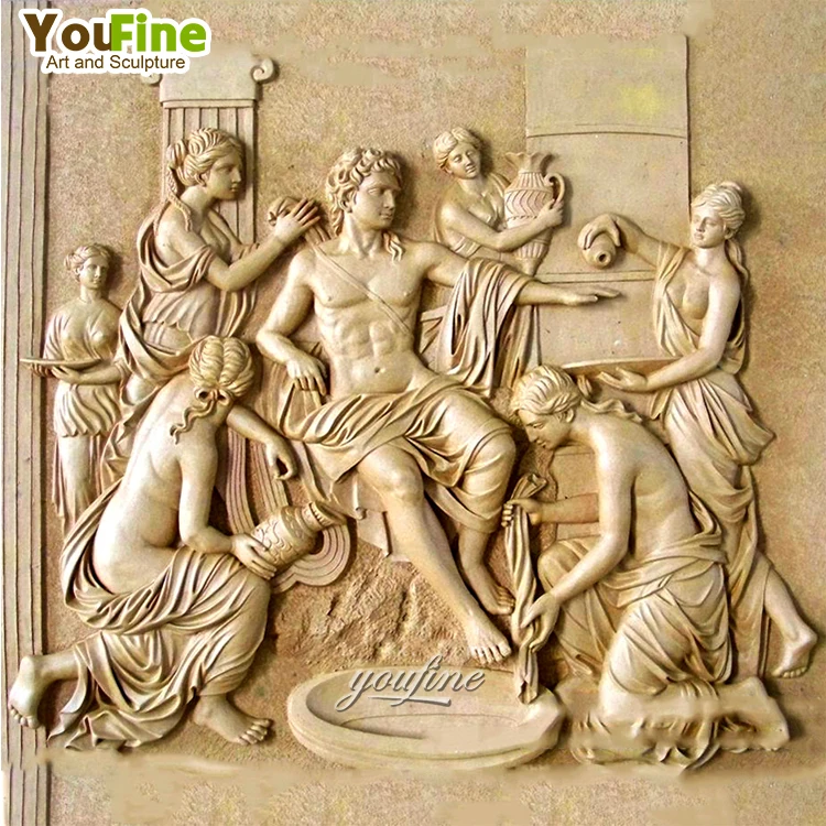 Outdoor Decorative New Design Exterior Wall Marble Relief Apollo Statue ...