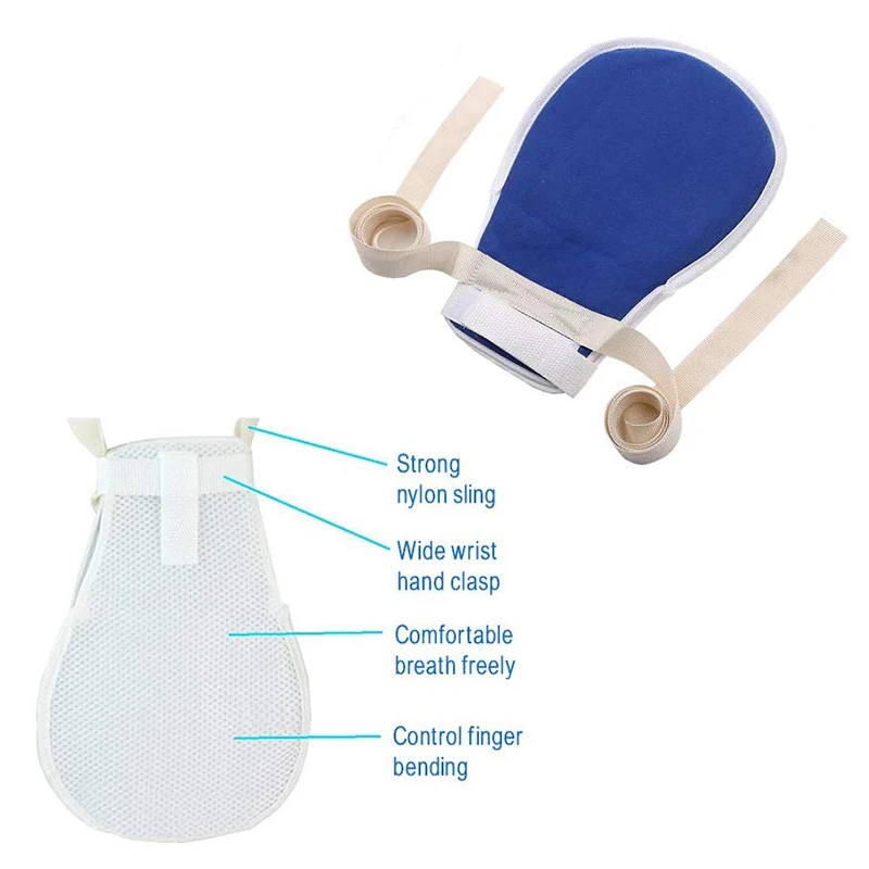 Universal Medical Hand Finger Control Mitts Soft Breathable Safety