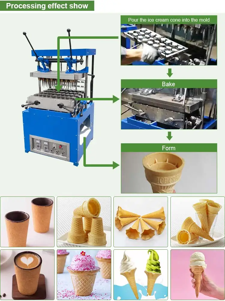 manual ice cream cone filling machine