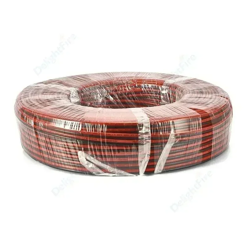 Pure Copper Wire 8-14 AWG Solar Panel Battery Cables Electrical Wire Red Black 2pin PVC Car Inverter Vehicle Auto Speaker