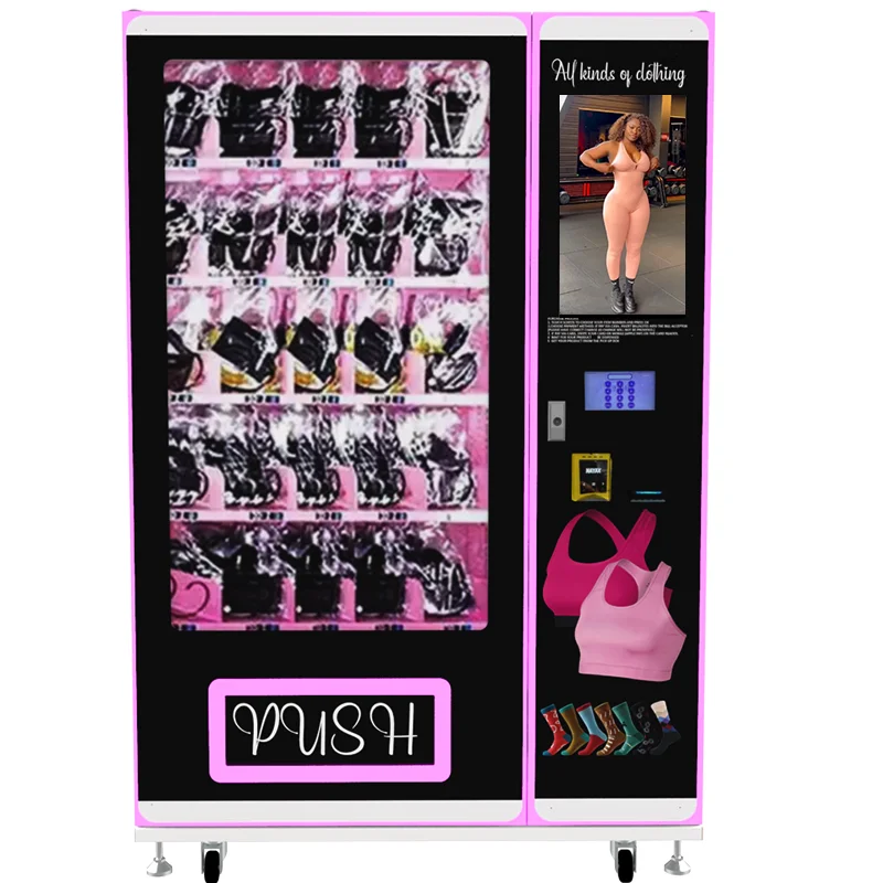Electronic Touch Screen Clothes Vending Machine Automatic Clothing Vending Machine with Advertising Screen