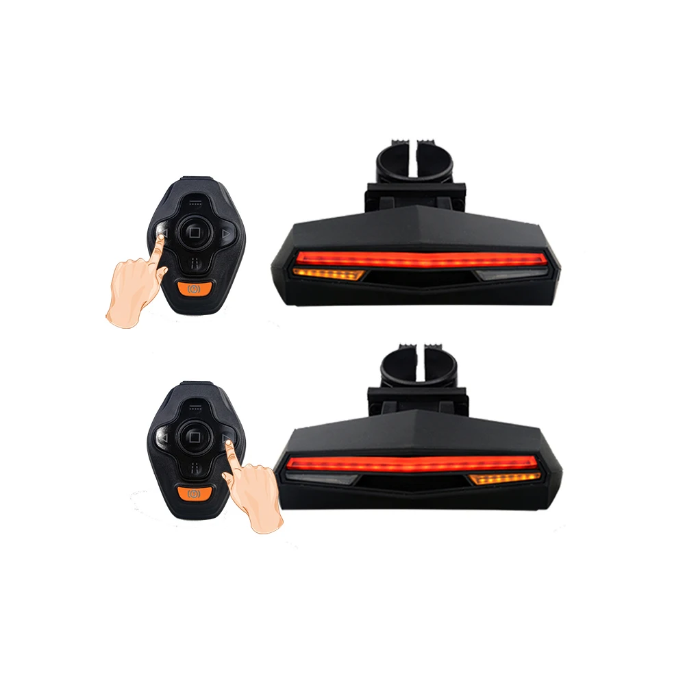Usb Smart Tail Signal Led Bike Light Set Ebike Mountain Cycle Accessories Rear  Bicycle Light