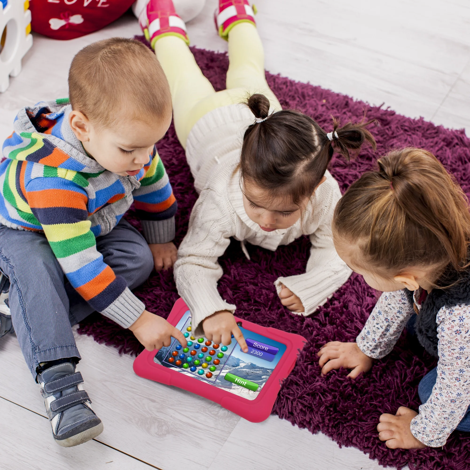 PRITOM K7 PRO 7" Tablet 1GB+16GB 0.3MP+2.0MP 2800mAh A50 Quad Core Kids 7 Inch Epad Android Os Tablet Pc for Education