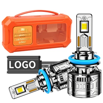 Latest Y16 Design 190W High Power Silvery LED Headlight Directly Replace H1 H4 H7 H11 9005 9006 9012 Universal 6000k for Cars