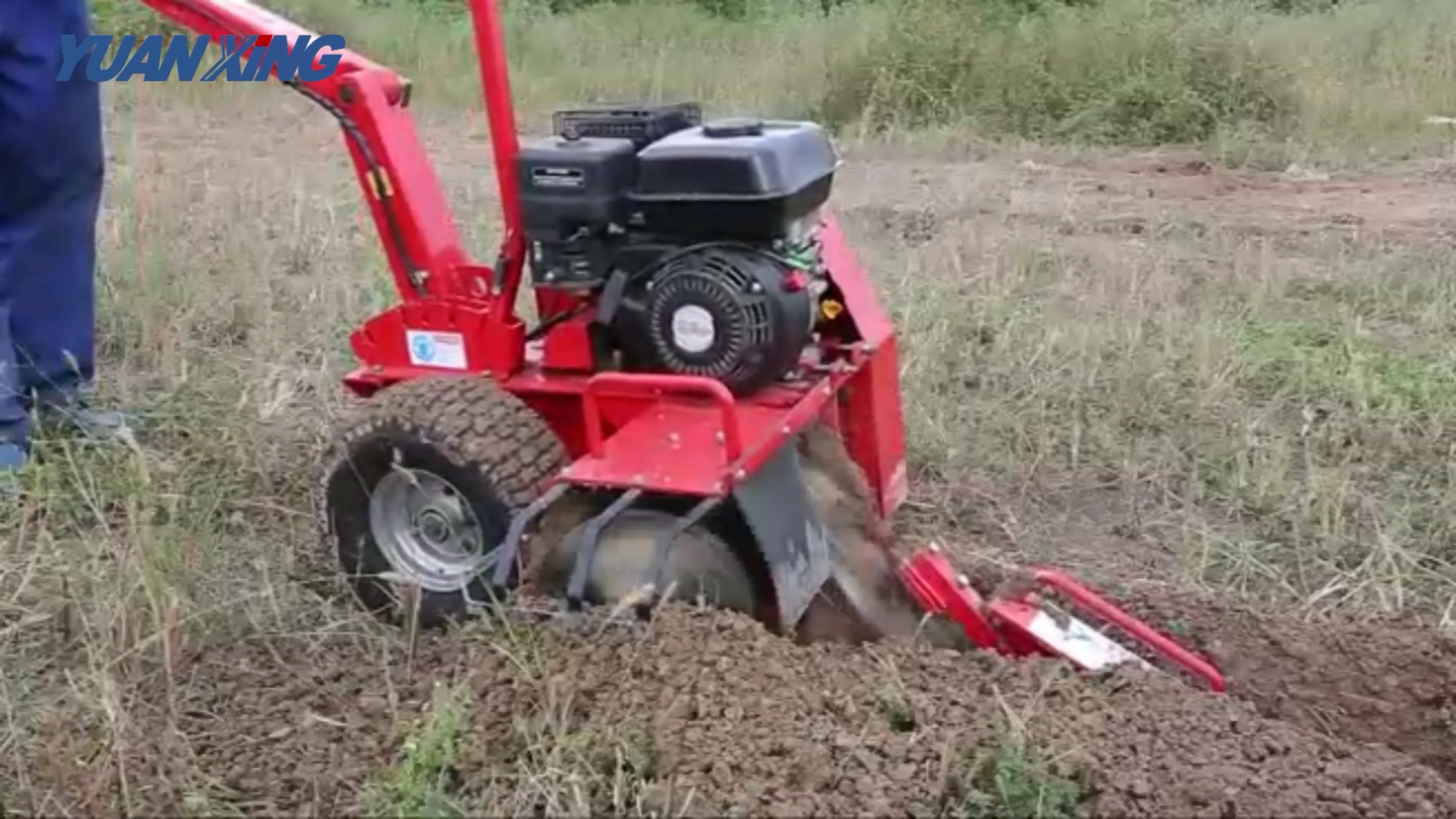 Cheap Handle Manual Ground Small Trencher Machinery 7hp 15hp Trencher ...