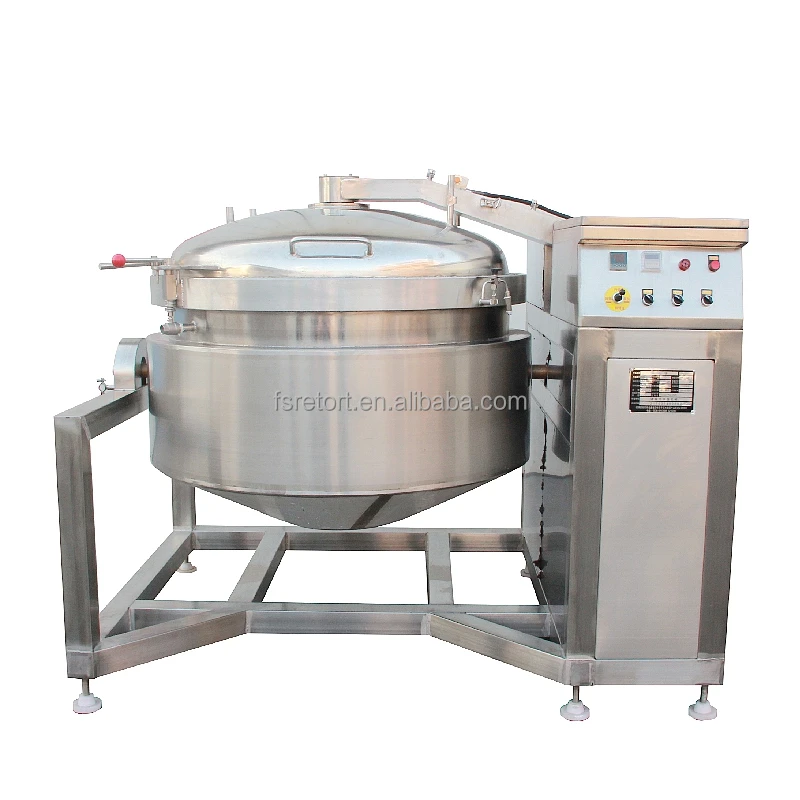 Large Industrial Automatic Pressure Cooker 500 Liters Stainless Steel ...