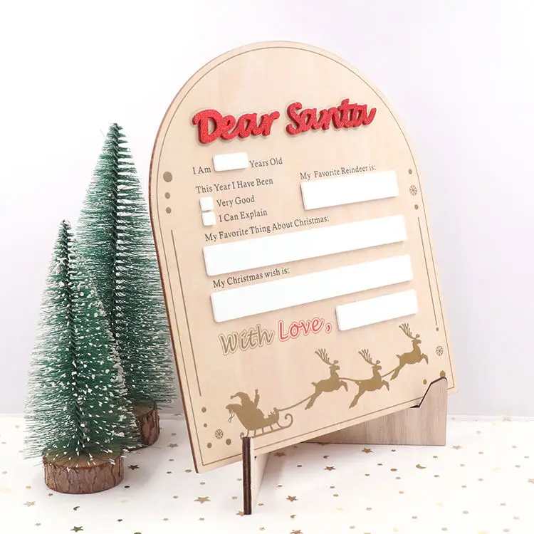 MD141CH1460 Laser-Printed Tree Shape Menu Bar Wood Grazing Table Sign Ornament Weddings Christmas Christmas Ball Tree Ornaments factory