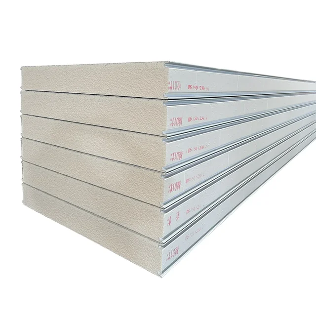 Pu insulated polyurethane sandwich exterior wall panel for cold storage warehouse PIR roof and wall panels