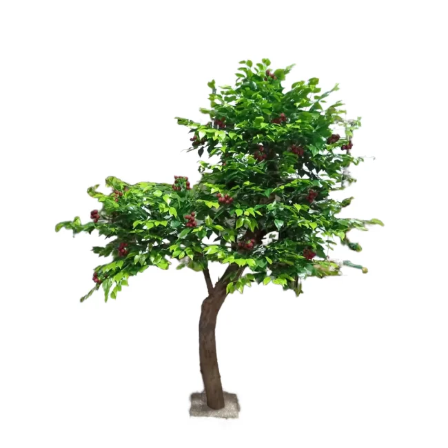Fiberglass Waxberry Tree Bonsai Hotel Commercial Buyer Artificial Plant Trunk Decorative