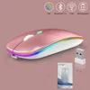 บลูทูธ 2.4G แบบดูอัลโหมด สีโรสโกลด์
