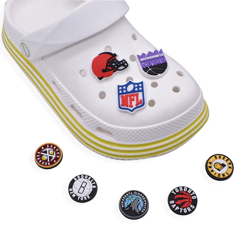 Wholesale Basketball Croc Charms Steam Sports Shoe Charms Custom