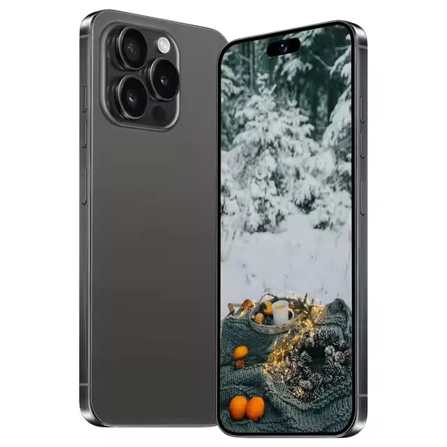 Hot Sale Brand New 16 Pro Max Phone 6.8 Inch I Clone 16 Pro Max Unclocked 4G 5G Dual Sim 8GB+512GB Camera 64MP Original Packing