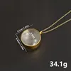 Chaîne dorée de 30 mm de diamètre intérieur et surface convexe.