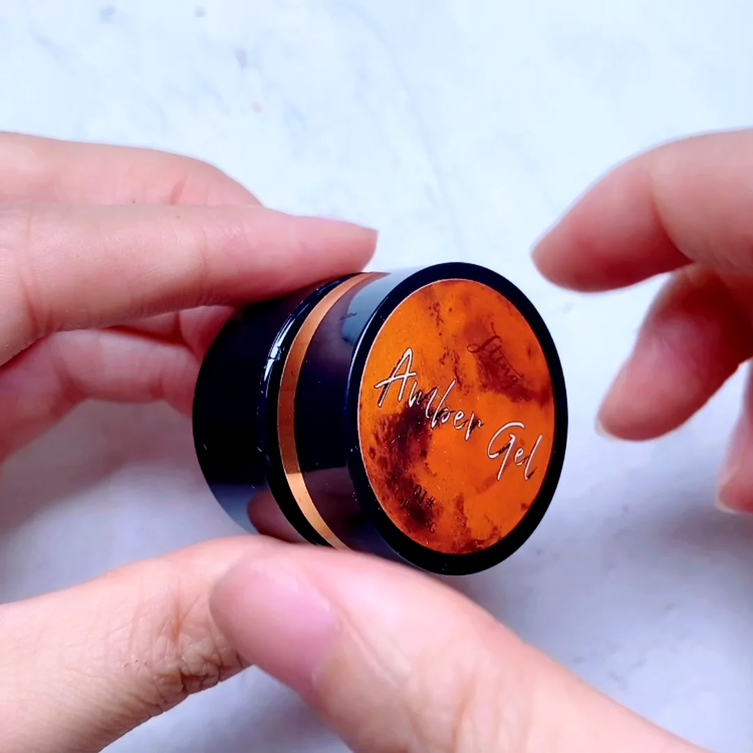 Jting New Trend Clear Amber Gradient Effect 4 Colors Amber Gel Polish