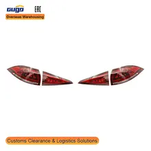 GUGO Applicable for 2020-2022 MERCEDES-BENZ GLE-Class W167 MODEL Rear Tail Light ABS 12V Red and Clear Lens