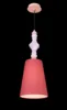 white pillar + pink lampshade(D23cm*H61cm)