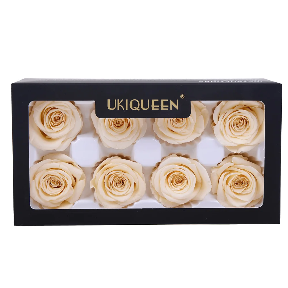 Ukiqueen Long Lasting Roses Champagne Real Flor Preservada Natural Forever  Eternal Flower Manufacturer Wholesale 4-5cm Wedding - Buy Long Lasting Roses,Flor  Preservada,Eternal Flowers Luxury Preserved Roses Product on 