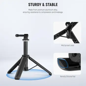 NEEWER Basic Selfie Stick Tripod for DSLR Action Camera Webcam, Mini Vlogging Video Desk Stand Accessories Compatible with detail image