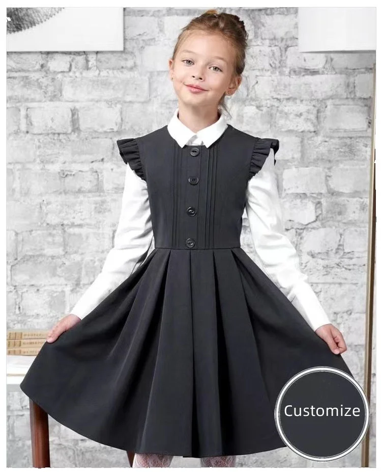 Buy Naughty Ninos Girls Black Printed Polyester Fit and Flare Dress Online  at Best Prices in India  JioMart