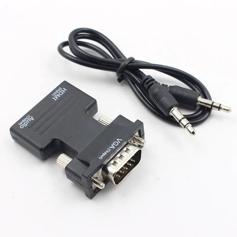 HDMI to VGA Converter with AUX Audio Cable Adapter