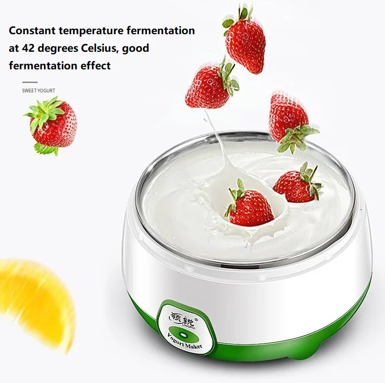 Popular Portable Mini Electronic Automatic DIY Home 1L Yogurt Maker Machine with Stainless Steel Liner