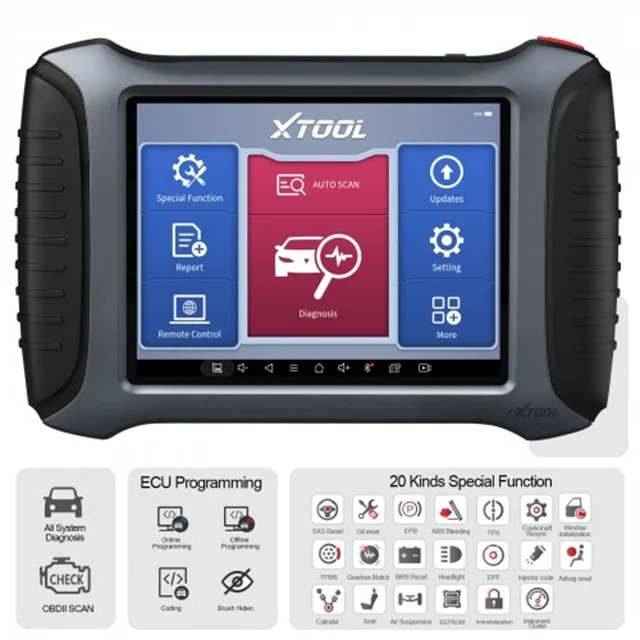 Original XTOOL A80 Pro Full System Diagnosis Tool Support Benz and BMW Online Programming Support 20 Special Functions Xtool A80