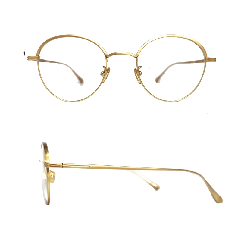 Luxury High Quality Golden Pure Titanium Frames Eyewear