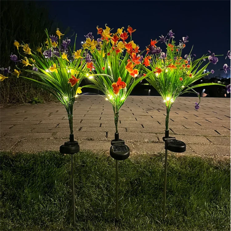 Rape Flowers Night Lights Paddy Solar Led Garden Decoration Outdoor ...