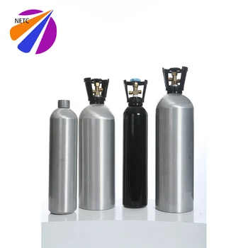 NETC Aluminum Cylinders for Beverage Craft Beer  9kgs 20lbs 13.4L CO2 Gases DOT 3AL ISO7866  Certification Refillable Gas Bottle
