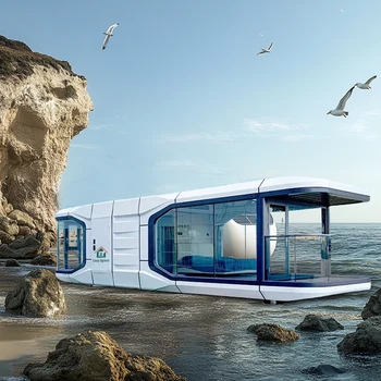 Luxury Prefab House Detachable Smart Space Capsule House Cabins for Villas Office Resorts Reaorts Modular Vacation