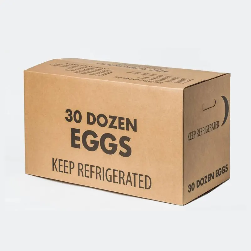 30-Dozen Corrugated Cardboard Egg Shipping Case