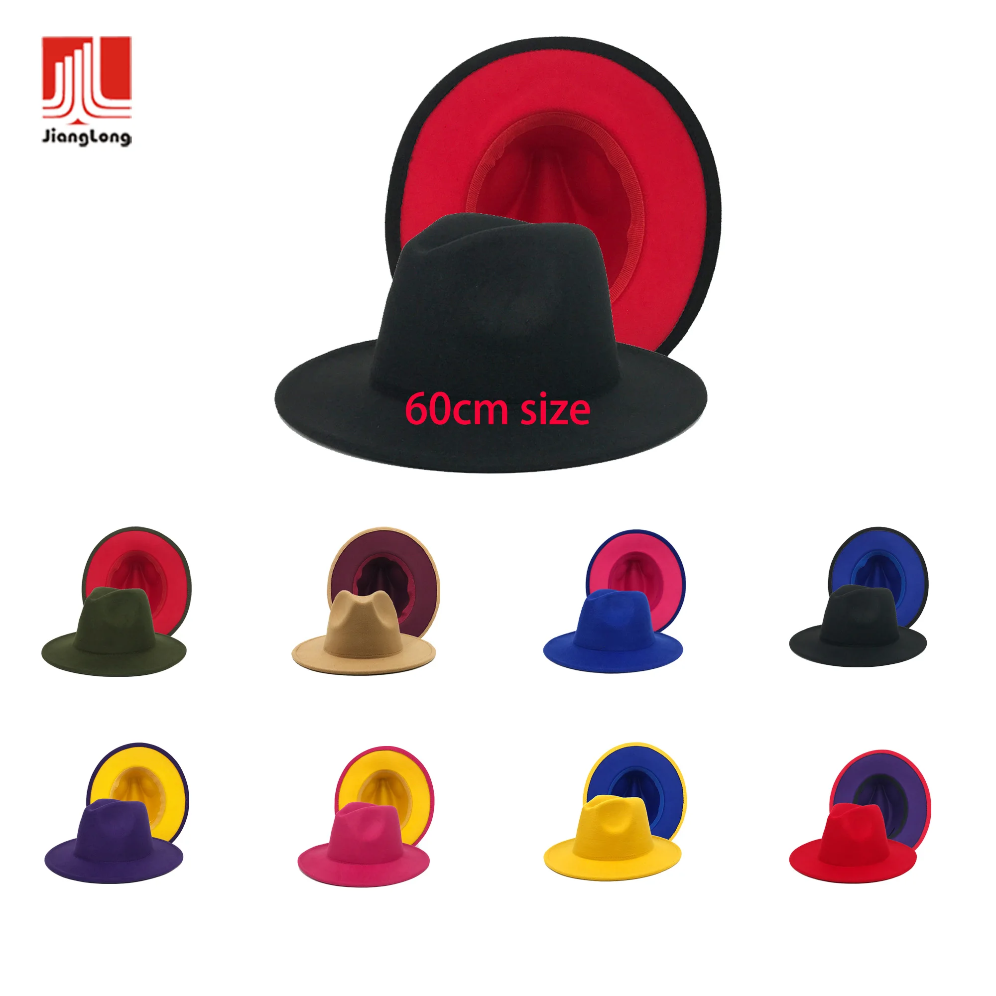 Fedora Hats Women Wholesale 2022 New Fadora Hat Womens Wool Wide Brim