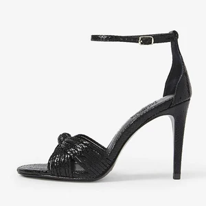 2020 Sexy Snake Patent Leather Women Knot Party Footwear Stiletto Buckle Strap High Heels Sandals