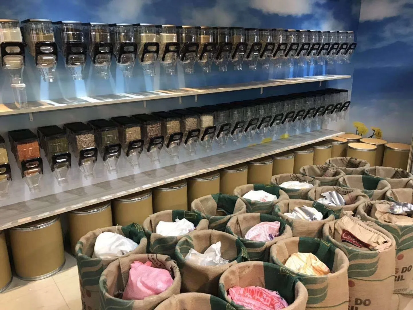 Nuts Cereal Foods Display Bins Bulk Cereal Dispensers Buy Peanut Dispensers For Grocery Nuts