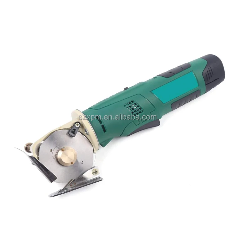 Battery Powered Fabric Cutter Dc 12v Cordless Electric Rotary Scissors Carpet Leather Round