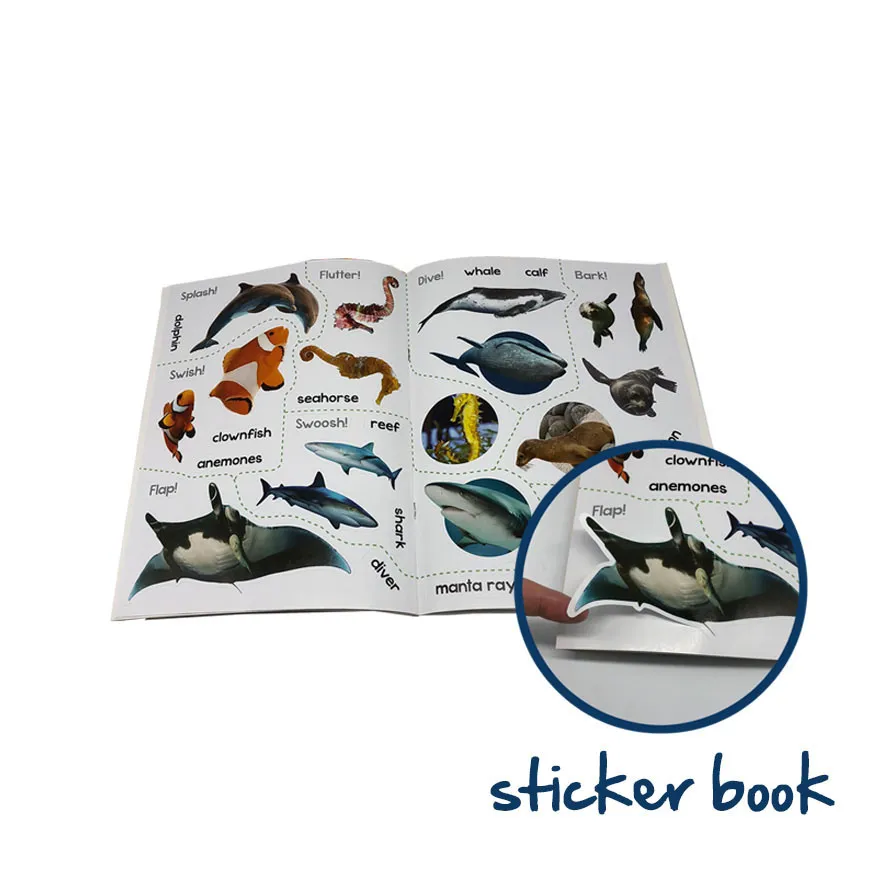 Custom Printing Take Off Fancy and Cute Sticker Book factory