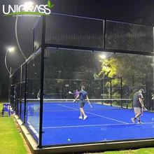 Wholesaler Indoor Outdoor Paddel Court Glass Padel Court, Paddle Panoramic Padel Tennis Court For Sale