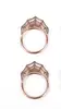 Rose gold mesh ring