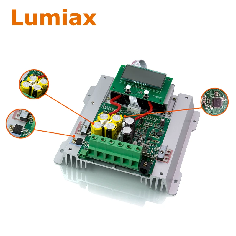 Lumiax Factory RS485 Bluetooth Voltage Regulator 20A 12v 24v MPPT Solar Charge Controller