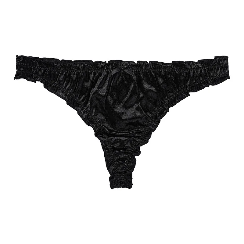 Vintage 90's Bali Black Textured Pattern Nylon pantie… - Gem