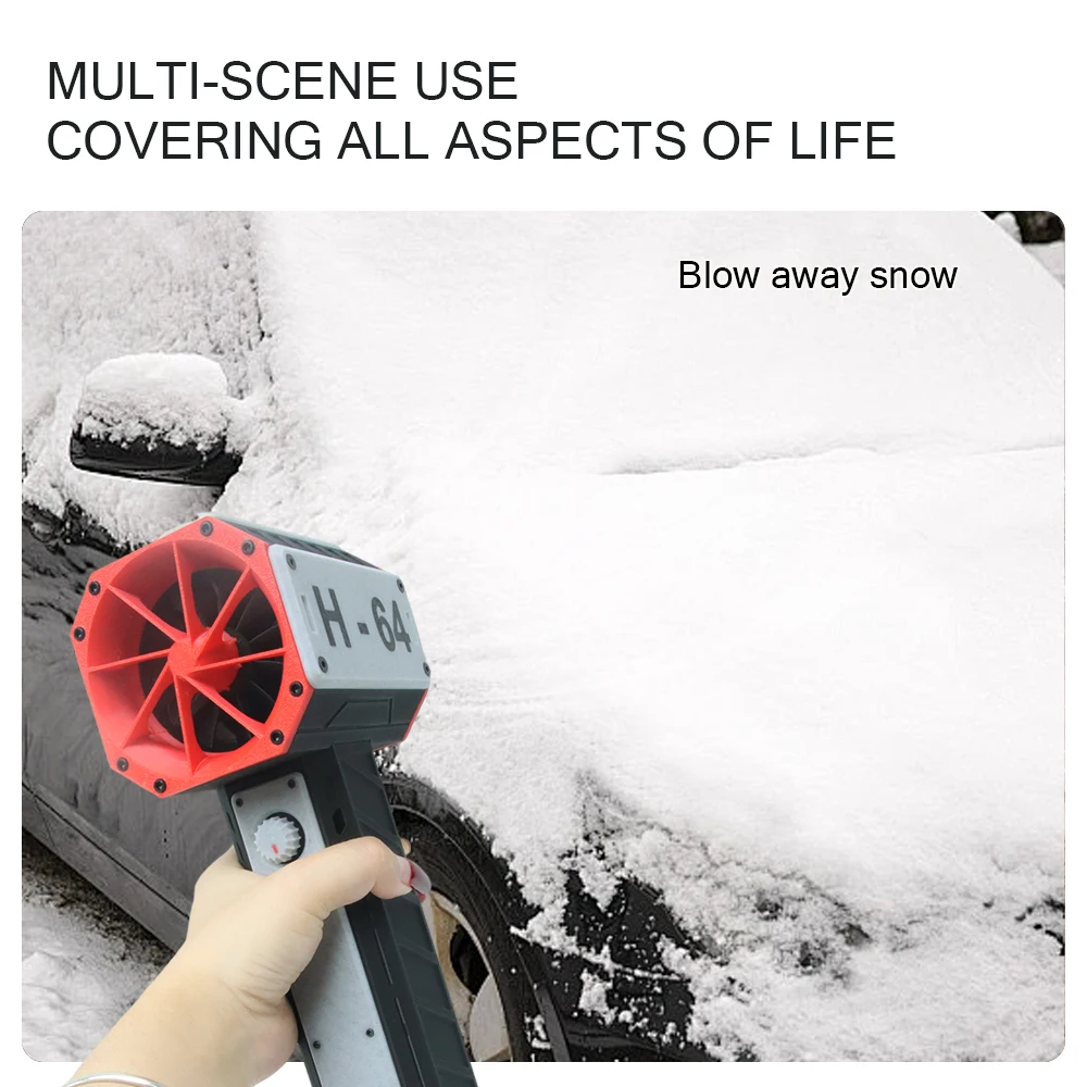 H64 1.4KG Thrust 64mm Brushless Motor Fan Electric Air Blower Rechargeable Air Duster Violent Fan - view 6