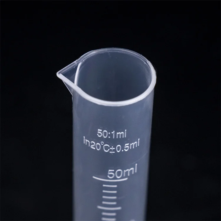 25ml 50ml 100ml 250ml 500ml 1000ml 2000ml Laboratory Plastic Clear Graduated Measuring Cylinder