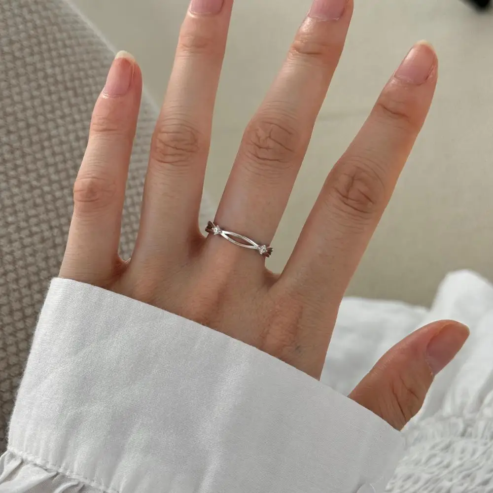 KAKODIY Drop Shipping Knot Ring Women Wedding Engagement 925 Sterling Silver Ring detail 3