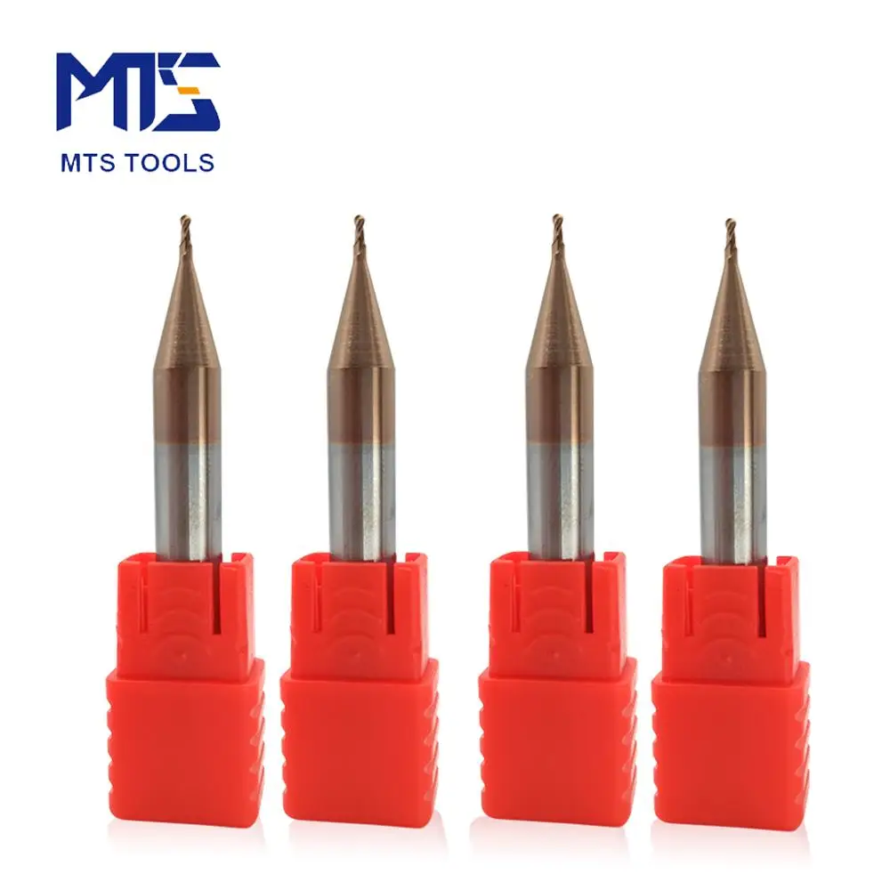 high quality durable strong mincut MTS micro carbide end mill cutting tools endmill 0.5mm ballnose milling cutters end mills